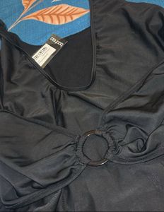 Black One-Piece Swimsuit