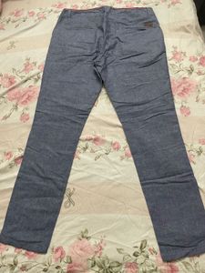 Men's Blue Casual Pants