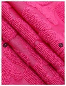 Pink Abstract Self Design Mini Bodycon