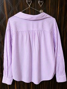 Chic Striped Button-Up Blouse