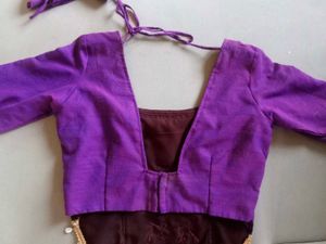 Vibrant Purple Embroidered Blouse