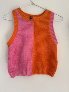 Colorblock Knit Tank Top