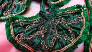 Hindu Deity Idols with Green Outfits