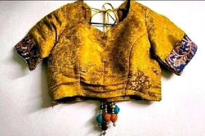 Golden Embroidered Blouse