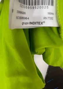 ZARA lime Green Basic Cotton T-Shirt