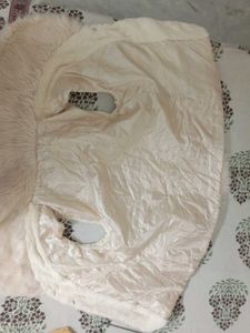 Cream Furry Vest