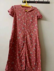 Floral Button-Down Cotton Dress 🌸