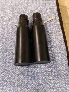 Set of 2 Black Water Bottles