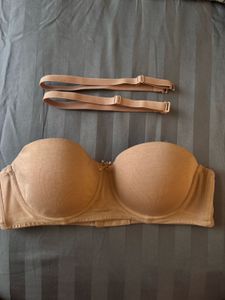 Zivame Nude Strapless Bra