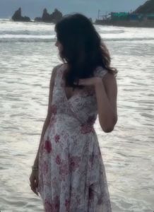Boho Floral Ruffle Dress