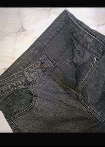 High Waist Grey Flared Jeans