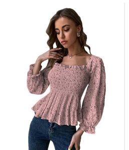 🌸 Floral Smocked Peplum Top for Sale 🌸
