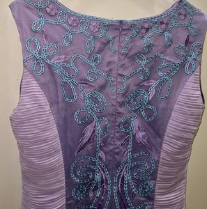 Lavender Embroidered Dress