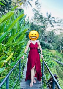 Maroon flare Dress
