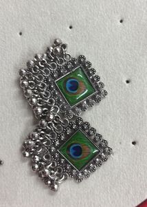 Peacock Feather Earrings