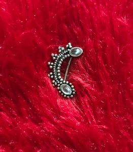 Oxidized Silver Nose Pin