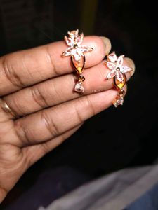Elegant Floral Crystal Earrings
