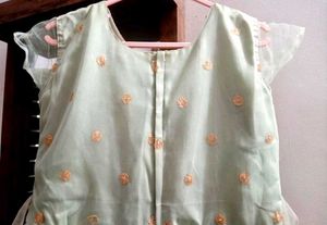 Beautiful Mint Green Gown with Sequins
