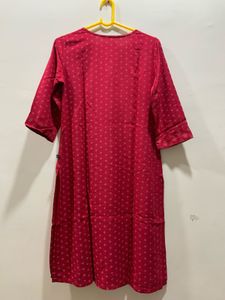 Printed Kurta with Unique Button Detail