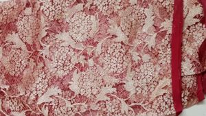 Beautiful Red Floral net fabric