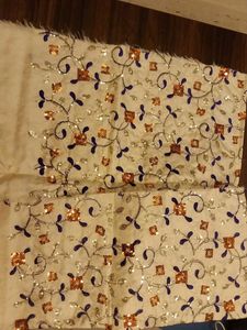 Embroidered blouse material with Sequins
