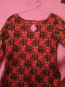 Beautiful Stitched Boat neck kurta