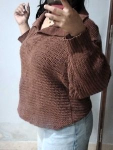 Brown Knit Sweater