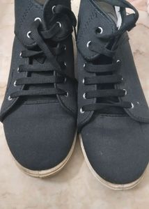 Black Boot Type Shoes
