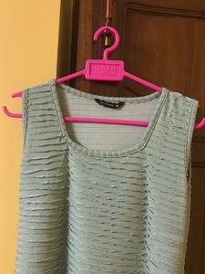Mint Green Sleeveless Midi Dress