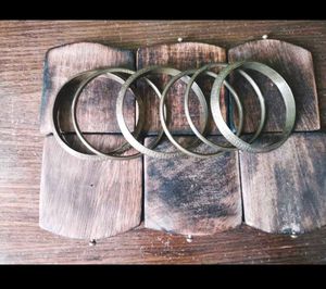 Set of 6 Vintage Brass Bangles