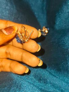 Blue Rose Earrings