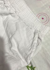 women’s White pure Cotton Pants
