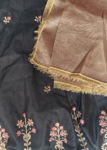 Black Embroidered Lehenga Choli Set