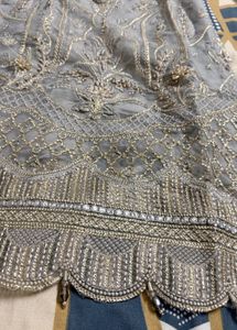 Elegant Grey Kurta Set with Dupatta