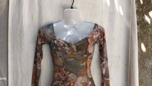Mesh Off-Shoulder "Renaissance" Mini Dress