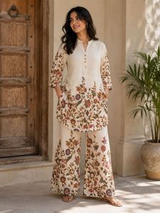 Floral Print Kurta Set