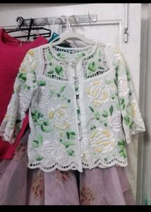 heavy Embroidered Cotton top