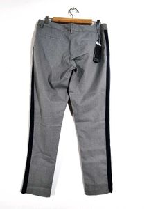 Grey And Navy Blue Striped Pant (Women's)