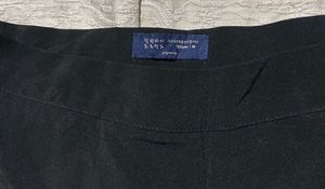 Black Flared Leg Trousers