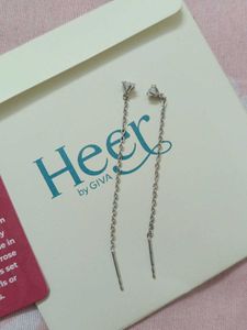 Silver Drop Sui Dhaga Earrings