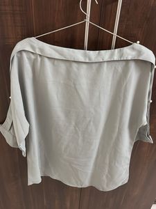 Elegant Pearl Embellished Boat Neck Top