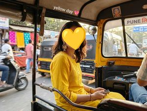 yellow kurti + white leggings