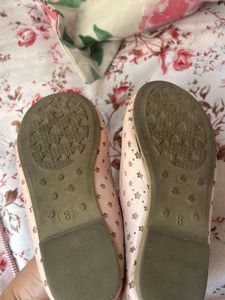 Cute Pink Star Ballerina Flats
