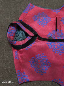 Festive Brocade Silk Nehru Jacket (Size L)