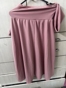 Dusty Rose Off-Shoulder Dress