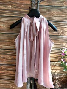 Elegant Pink Sleeveless Top