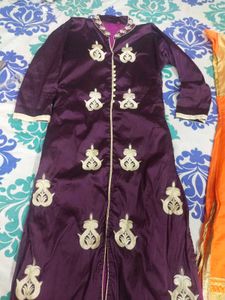 Ethnic Kurtis - Purple &amp; Orange fix price