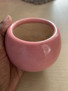 Cute Pink Ceramic Pot