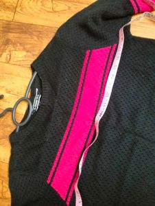 Black &amp; Pink Striped Winter Top❄️