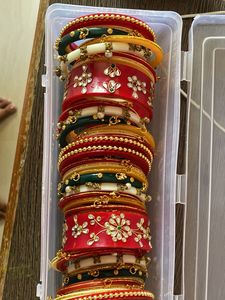 Set of Colorful Ethnic Bangles